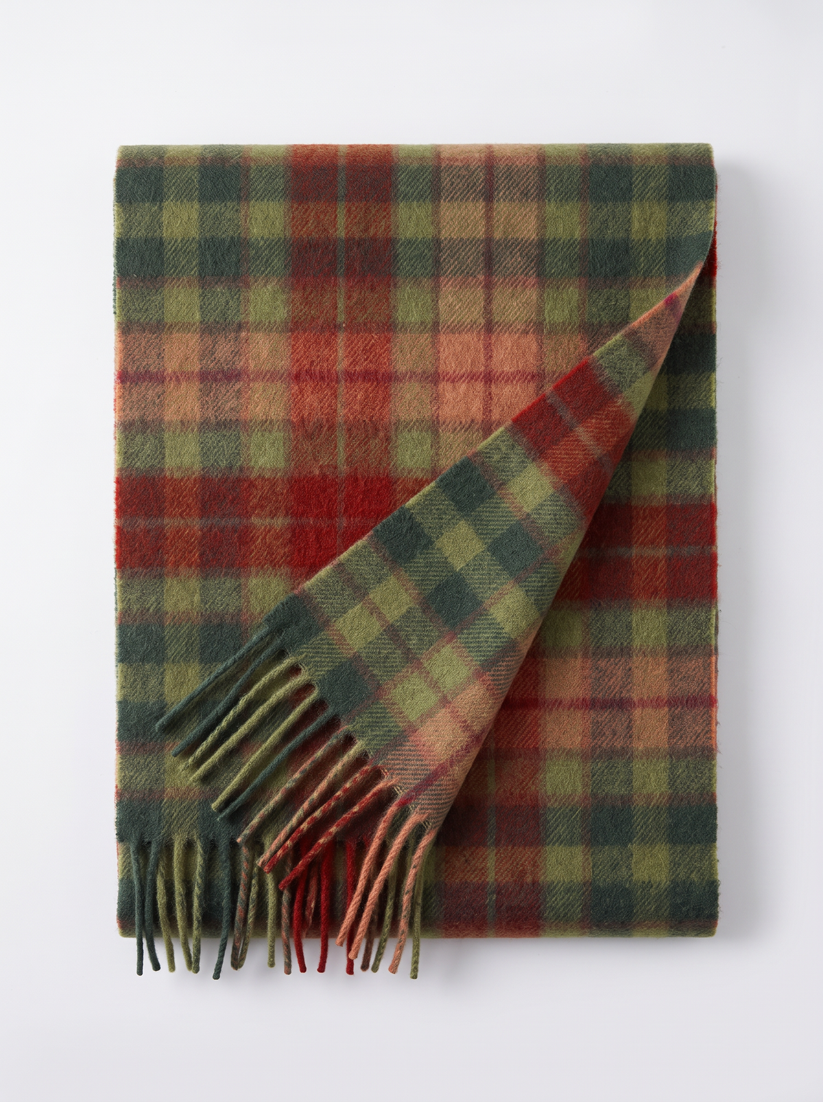 100% Wool Tartan Scarf