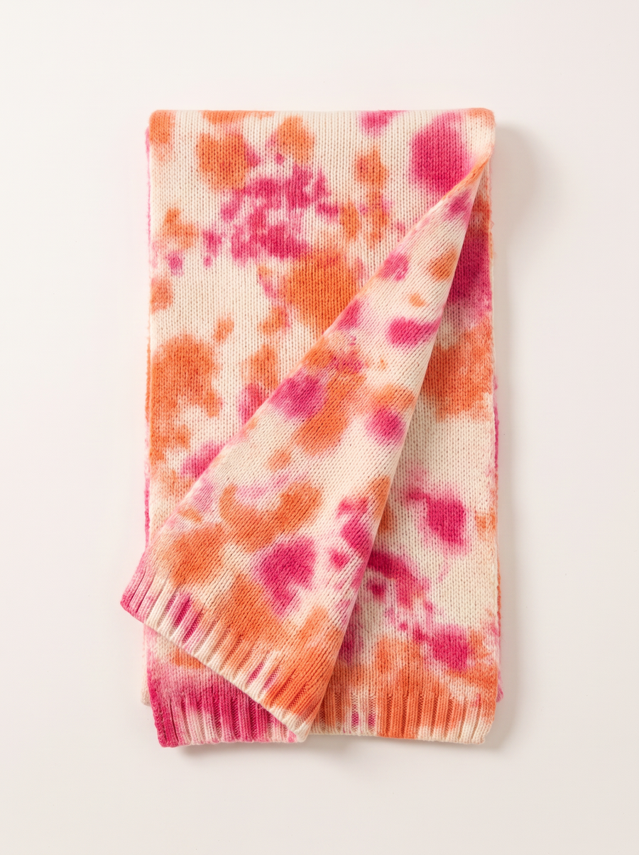 100% Wool Ink-Wash Effect Scarf