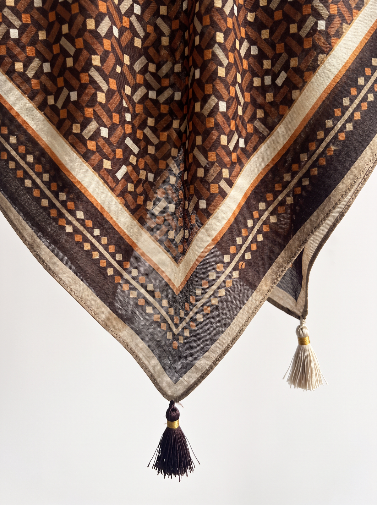Geometric Mosaic Square Scarf