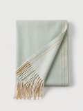 100% Wool Minimalist Border Scarf