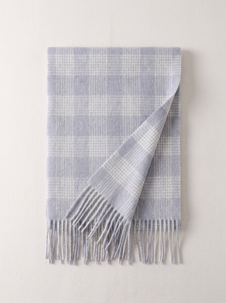 100% Wool Everyday Check Scarf