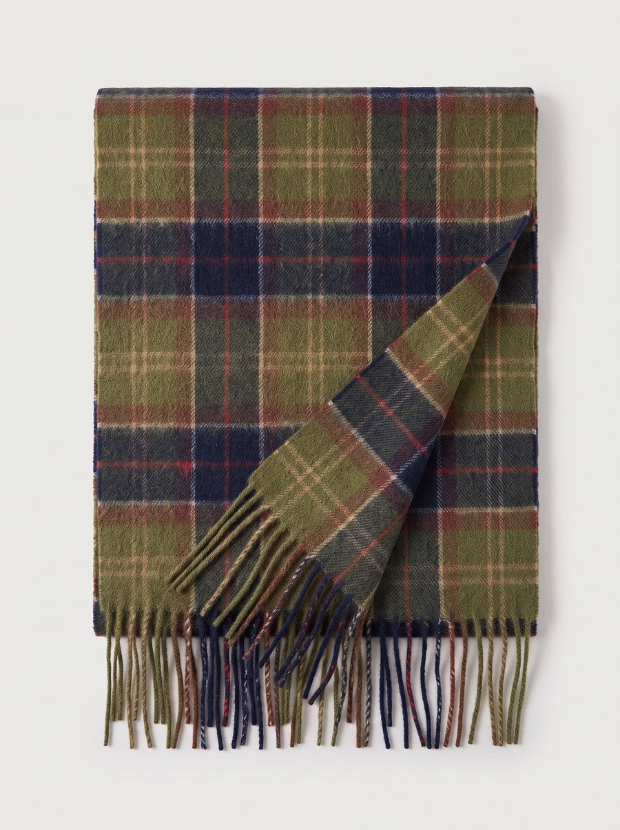 100% Wool Classic Tartan Scarf