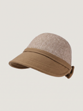 Wool-Blend Bow Cloche Hat