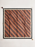 Folk Stripe Tassel Square Scarf