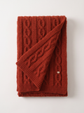 "Cable Knit Comfort" 100% Merino Wool Scarf
