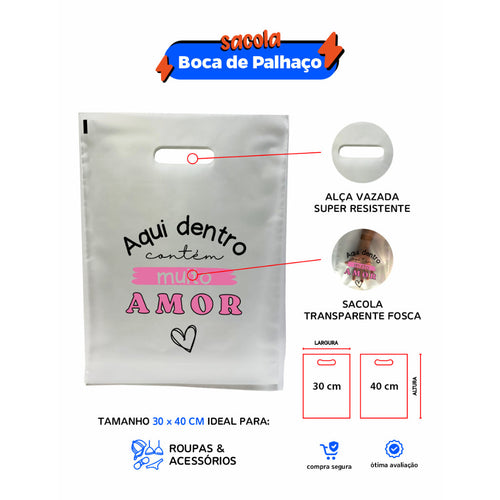 Style 01 reference: frosted die-cut handle shopping bag