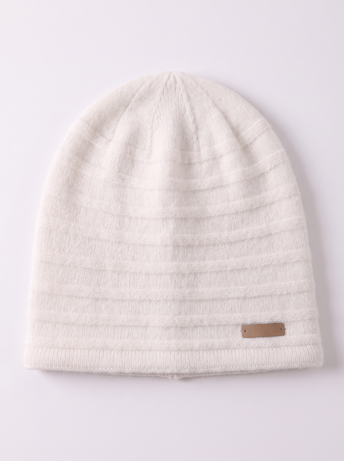 "Alpine Comfort" 100% Cashmere Ribbed Beanie