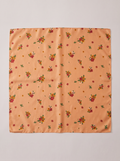 "Vintage Pansy" Floral 100% Mulberry Silk Scarf
