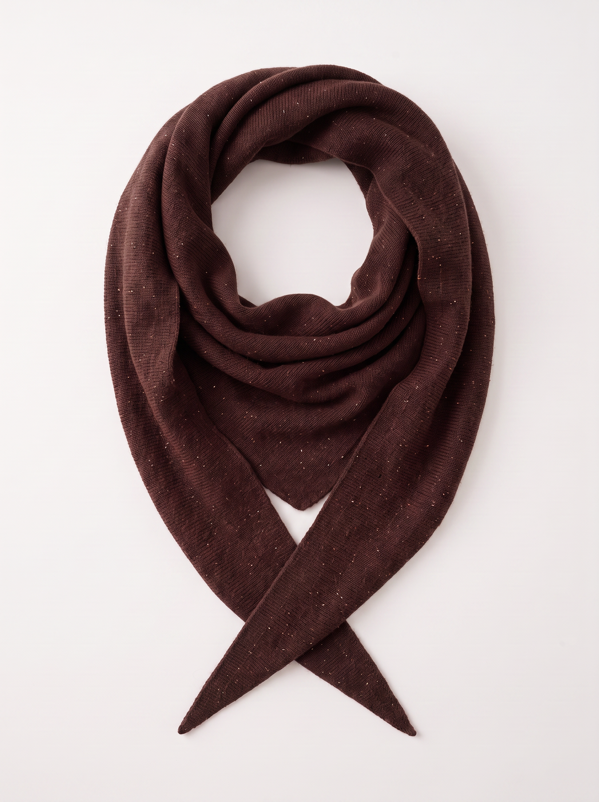 "Oversized Comfort" Dotted 100% Wool Triangle Wrap