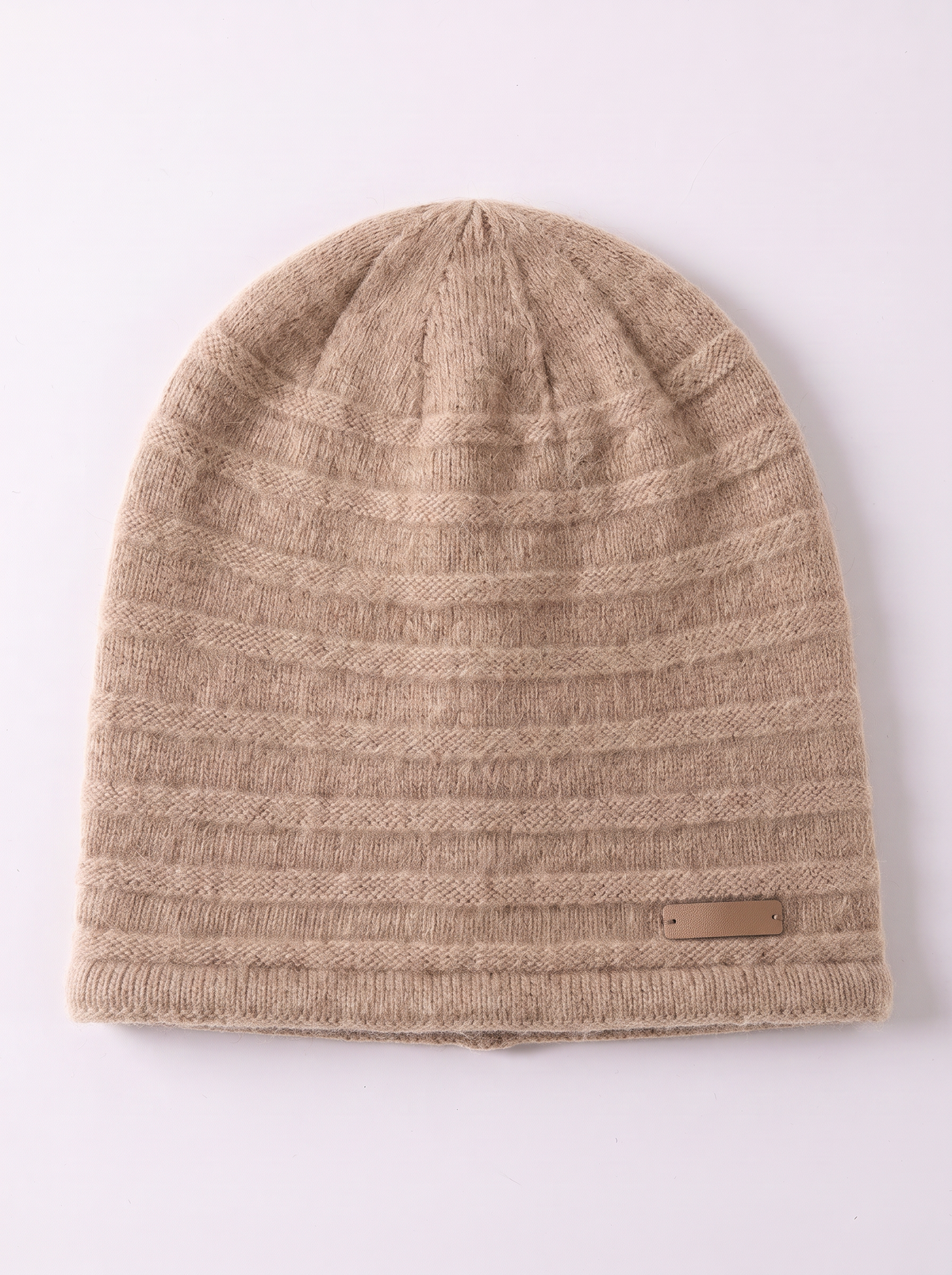 "Alpine Comfort" 100% Cashmere Ribbed Beanie
