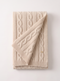 "Cable Knit Comfort" 100% Merino Wool Scarf