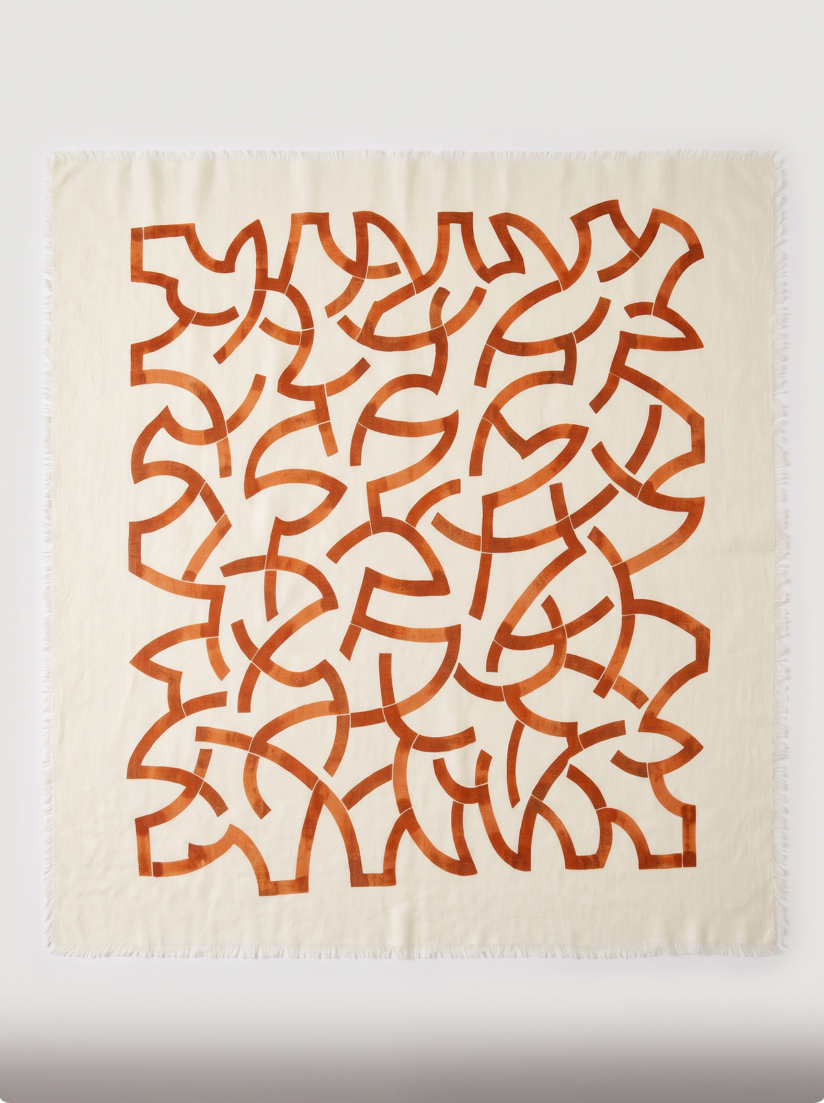 100% Wool Printed Square Scarf | Oversized Wrap